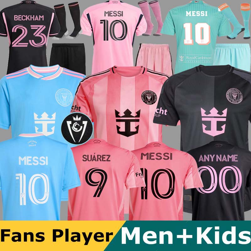 2025 2026 InterMiamis Soccer Jerseys CF SUAREZ CAMPANA YEDLIN football Kids Adult suit Player Fans version shirt kits Maimi