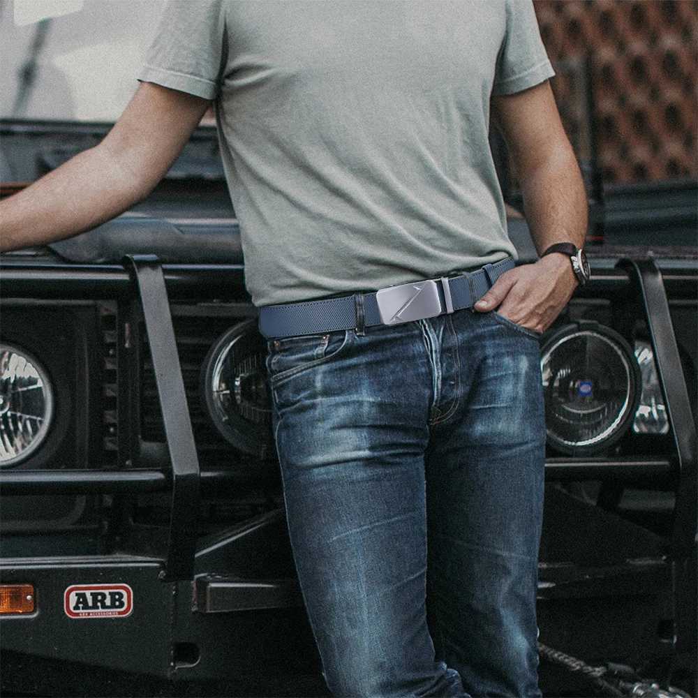 Men Leather Belt Alloy Automatic Buckle Male Belt Man Fashion Belts Leather Luxury Belts for Men Business Designer W251024