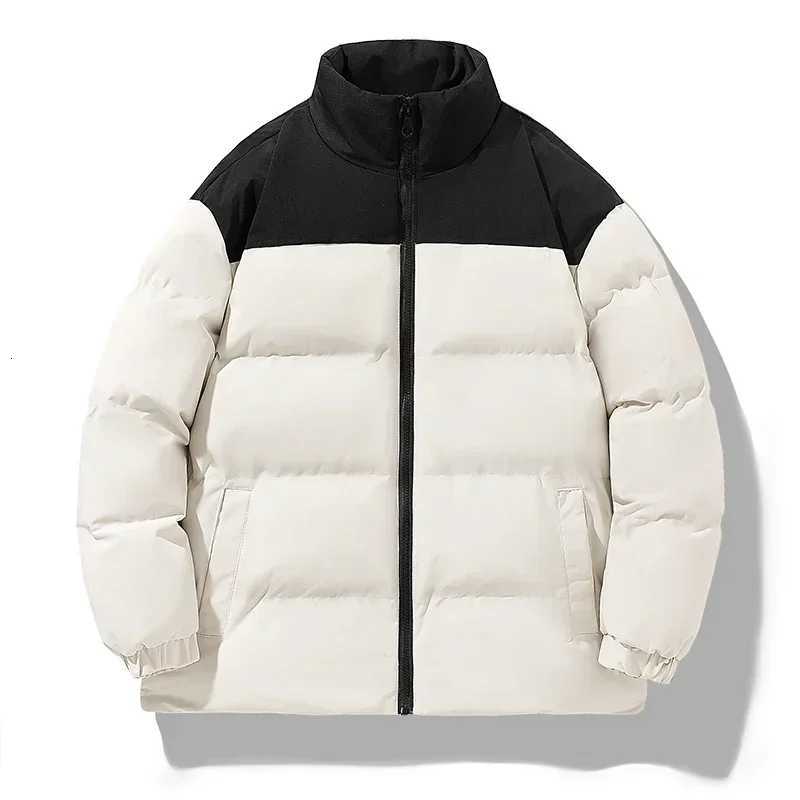 Winter Jacket Mens Classic Fashion Splicing Stand Collar Windproof Parka Korean Female Male Allmatch Down Cotton Padded Coat Z251024