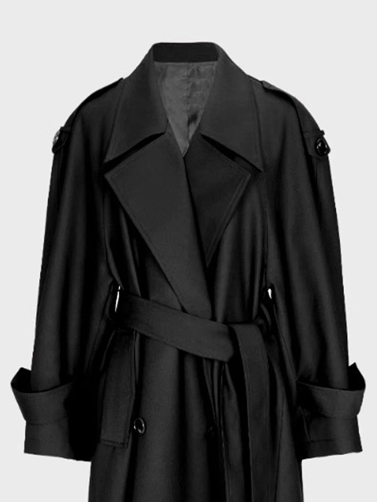 Lautaro Spring Autumn Oversized Khaki Extra Long Dark Purple Trench Coat for Women Double Breasted Elegant y Overcoat 251021