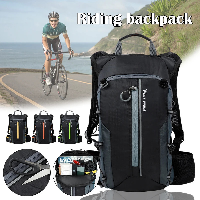 Unisex 10L Breathable Cycling Backpack Waterproof Ultralight Folding Bicycle Bag Outdoor Climbing Travel Hiking Cycling Bag 251021
