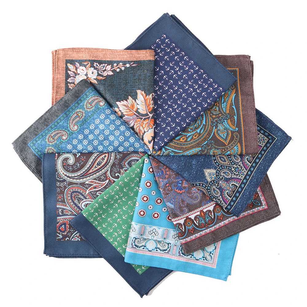 Pocket Square For Men Wedding Party Mens Suits Handkerchief Wine e Dark khaki Color Pocket Square For Mens Suit Pockets Y251024