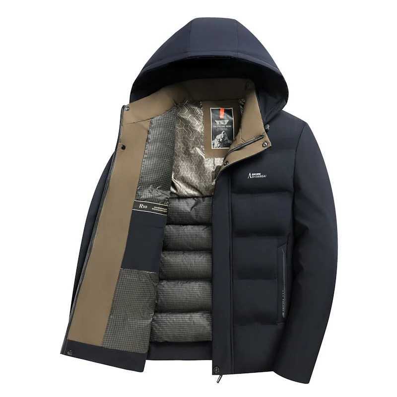 2024 new arrival winter hooded jacket silllike cotton jackets menmens fashion thicken warm parkas winter coat male MY011 Z251024