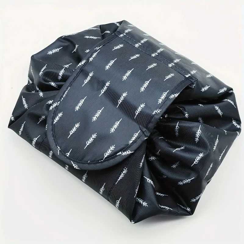 Polyester Lazy Drawstring Makeup Bag Portable Travel Storage Bag One PackT251024