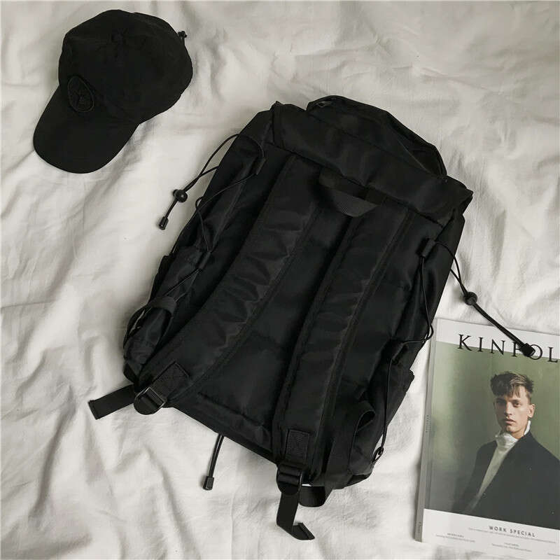 Korean INS Workwear Dark Style Women Harajuku Travel Backpack For Men Students School Bag High Quality