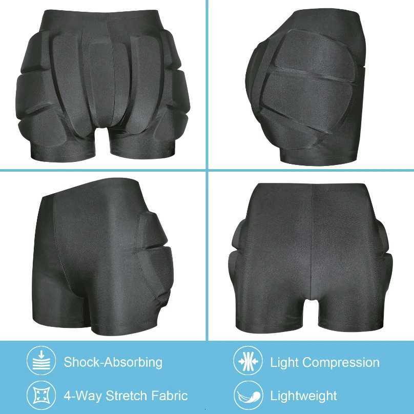 Protective Shorts with 3D Padding for Kids Shielding Hips Buttocks and Tailbone During Snowboarding Skating SkiingW251024