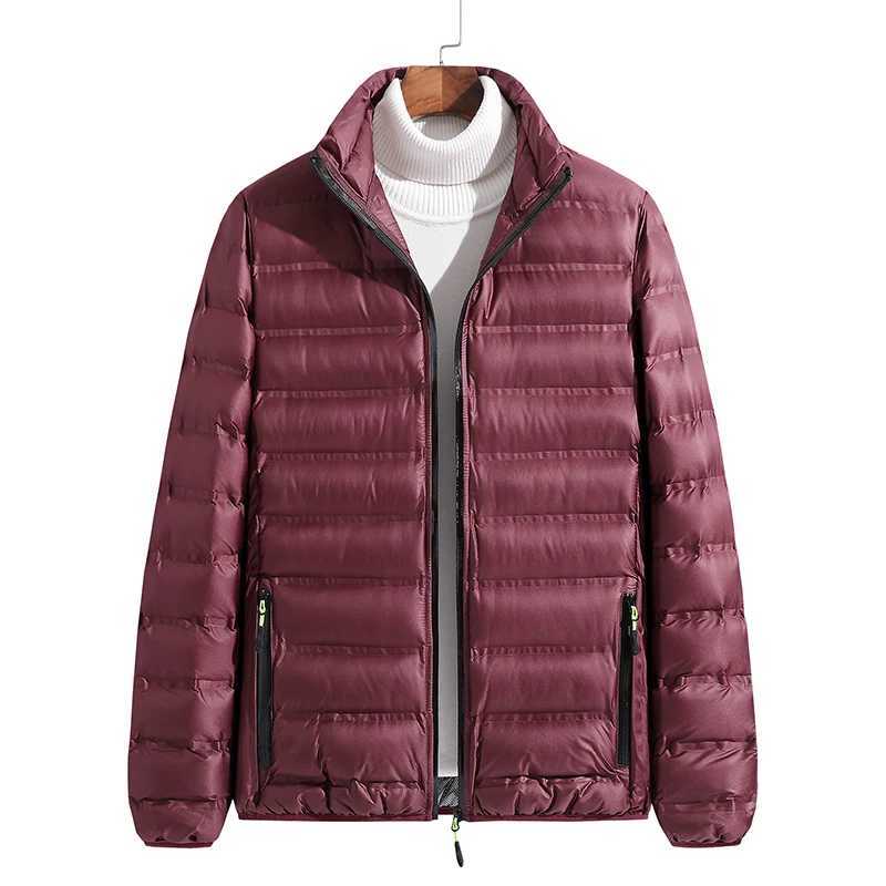 Fashion Solid Color Cotton Jacket for Men Outdoor Stand Collar Windproof Parkas Daily Winter Warm Men Windbreaker High Quality Z251024