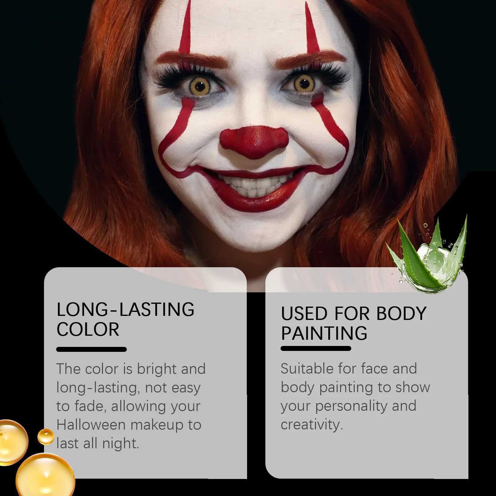 8color Halloween Neon Liquid Eyeliner Eye Makeup Long Lasting Highlighter Paint Face Waterproof Rainbow Shadow Makeup CosmeticsL251024