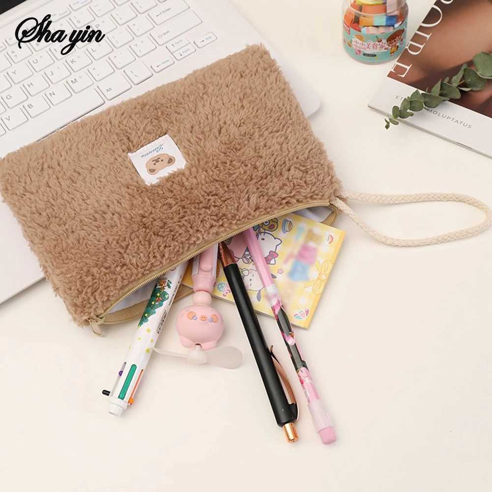Large Capacity Cute Plush Travel Cosmetic Lipstick Storage Bag Women Makeup Kits Handbags Organizer Wallet Pencil Case Pouch BagT251024