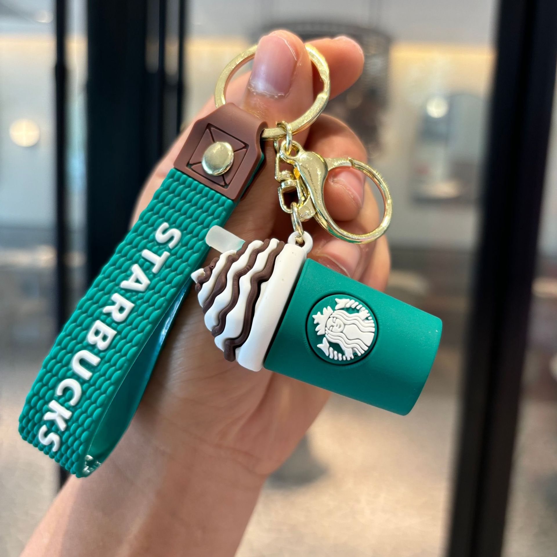 Starbucks Keychain Charm - PVC Doll Pendant, Claw Machine Alliance Small Gift, Key Ring Wholesale