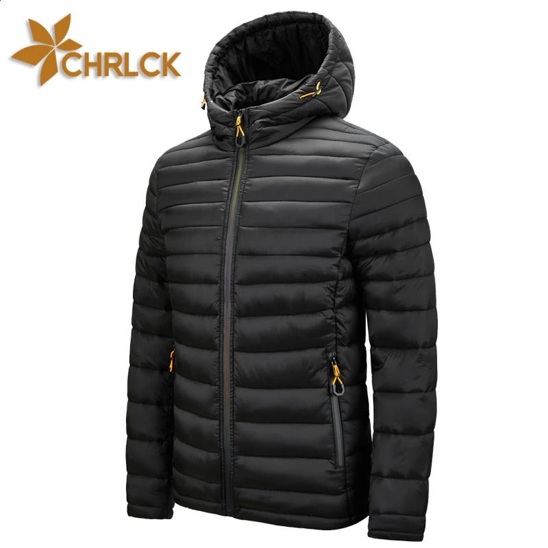 CHRLCK Mens Hiking Cotton Jacket Warm Camping Trekking Skiing Waterproof Coats Windproof Thermal Windbreaker Hooded Male 251023