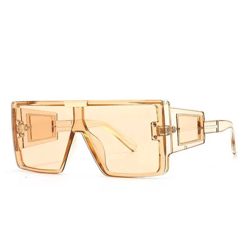 Shield Visor Mask Sunglasses Women Men 2023 Oversized Windproof Punk Glasses Square Big Frame Goggles Shades Sport UV400 OculosT251024