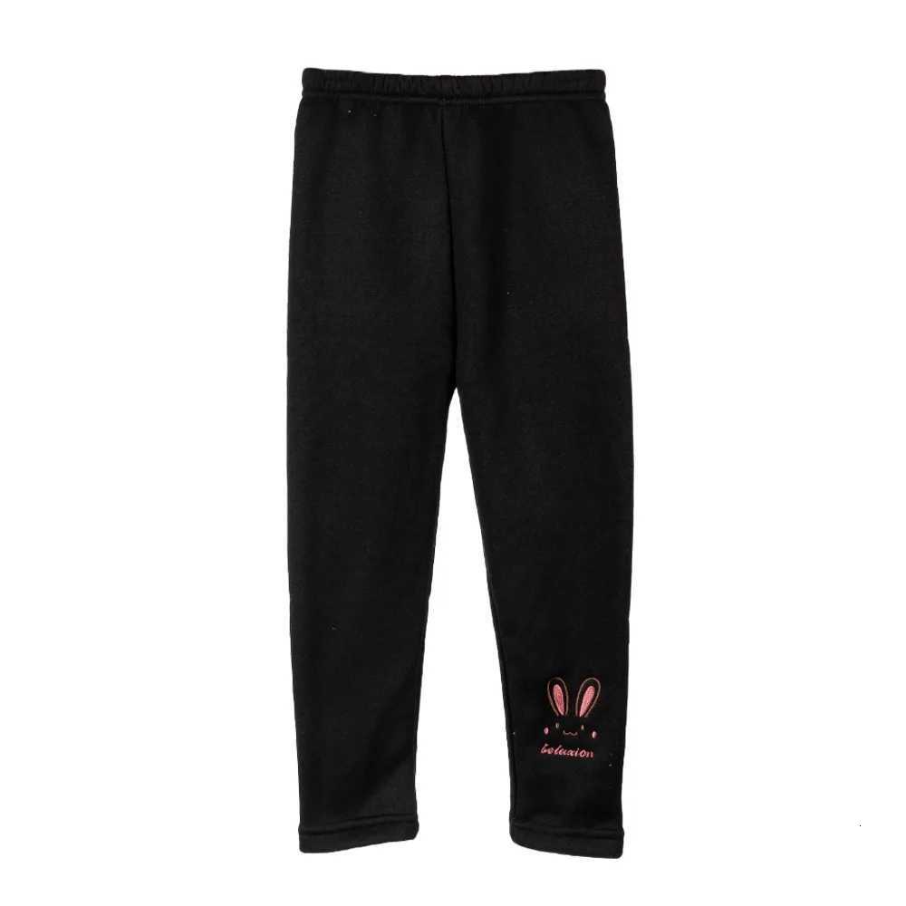 Autumn And Winter Girls Warm Leggings Cute Cartoon Pants Cotton Velvet Elastic Waist Fashionable 28 Year Old Girls PantsT251024