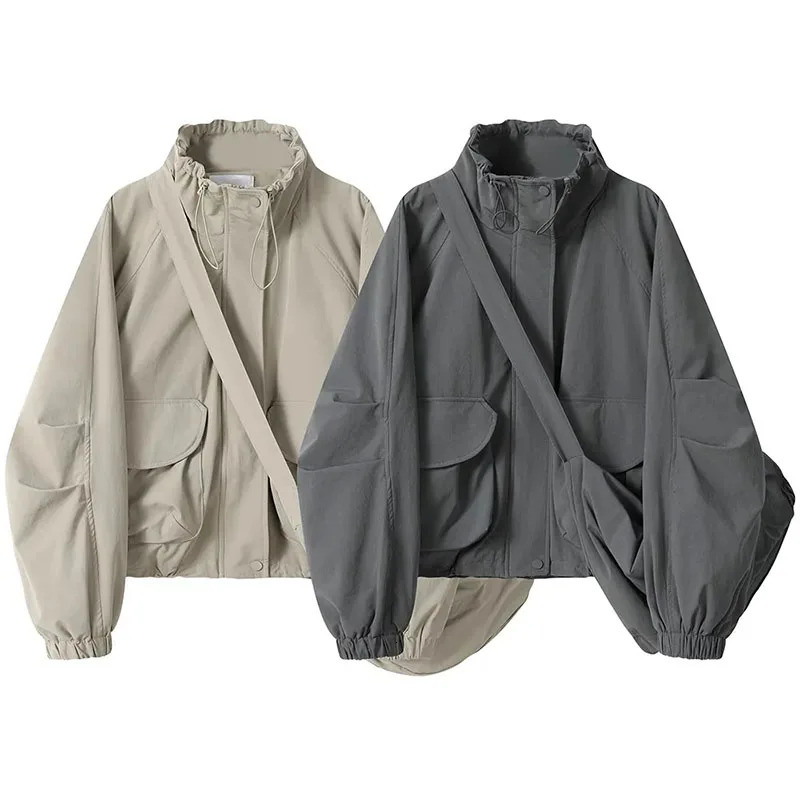 Female Fitting Casual Time American Style Assault Jackets Womens Spring Autumn Hooded Zipper Workwear Windbreaker Coat 251021