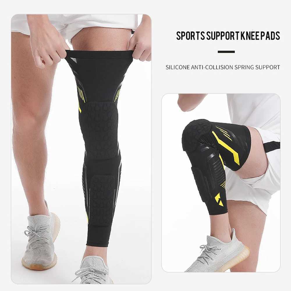 12PCS Knee Braces Crashproof Knee Calf Pads Thigh Compression Leg Sleeves Protection for Youth Adults Football RunningW251024