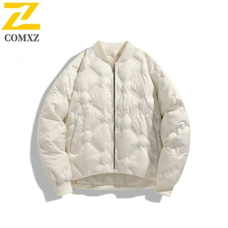 Mens Parka Coat 2025 Baseball Collar Windproof Warm Camping Winter Jacket Outdoor Travel Skiing Commuting Thick Bread Jacket Z251024