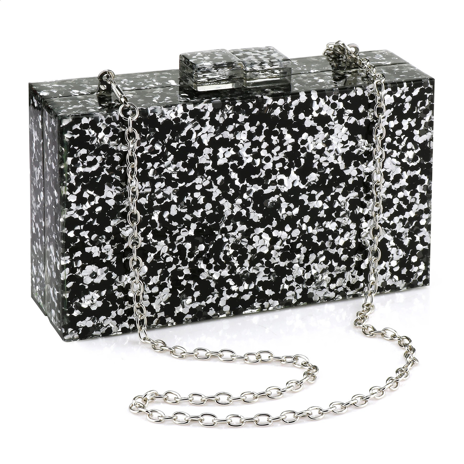 Exquisite Dinner Party Handbag Rectangle Multicolor Geometric Trend ed Acrylic Bag Womens Wedding Party Bag Dinner Bag 251023