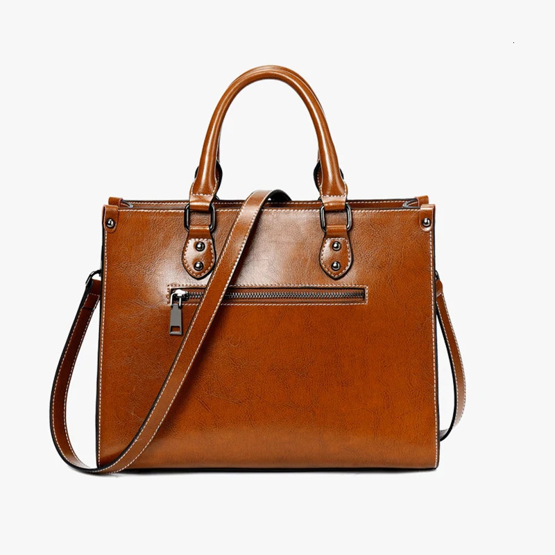 Women Handbag Cross body Shoulder Tote Bag Genuine Leather Shopping Fashion Office Female Real Cowhide Messenger Top Handle Bags 251023