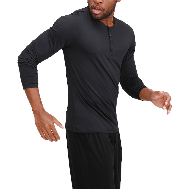 Long Sleeve Fitness Clothing for Men, Outdoor Sports Running Quick-Dry Breathable Basketball Training Fitness Wear, Breathable Quick-Dry