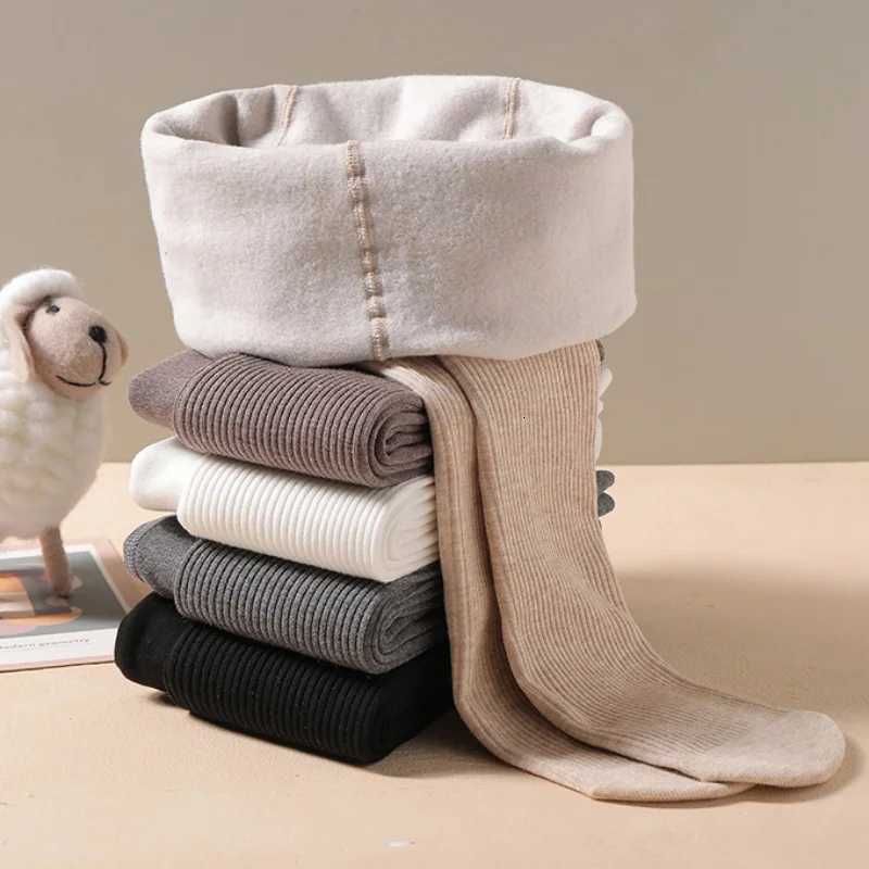 Kids Girls Leggings Winter Thick Warm Childrens Pantyhose Fashion Keep Warm Plush Child Dance Tights Outdoor Legging 210 YearsT251024