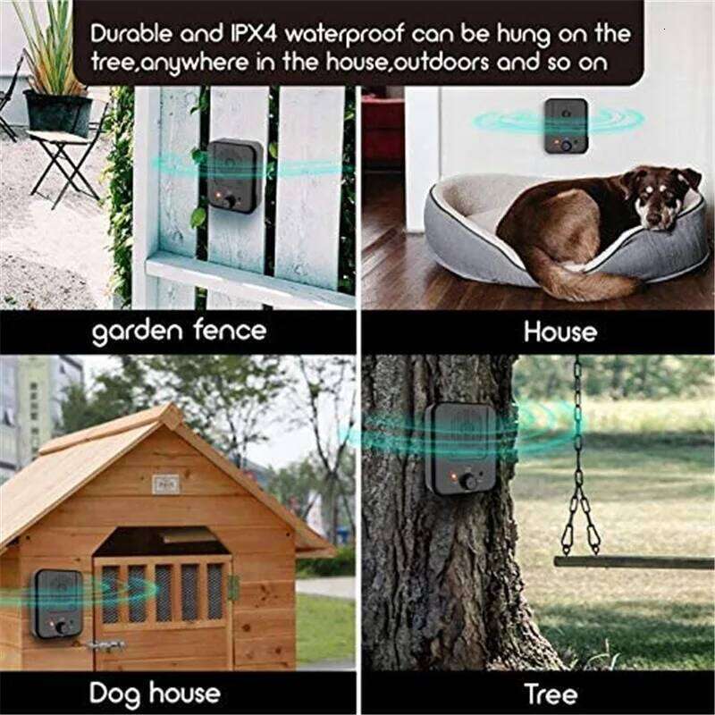 designer brand Levels Adjustable Repeller Automatic Ultrasonic Anti Barking Device Outdoor Dog Anit Pet Traning Supplies