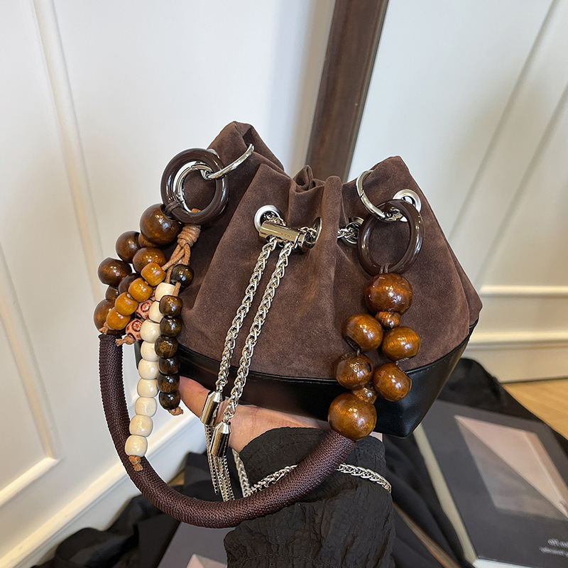 Luxury Brand Designer Bag Autumn Winter Deerskin Velvet Bag Women 2025 New Versatile Crossbody Bag Mini Handbag Small Tote Bucket Bag