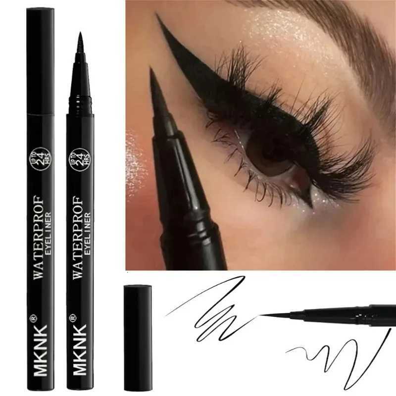 Black Smooth Liquid Eyeliner Pen Quickdry Longlasting Waterproof Eyeliner Anti Smudged Ultrafine Liquid Eyeliner Eye CosmeticL251024