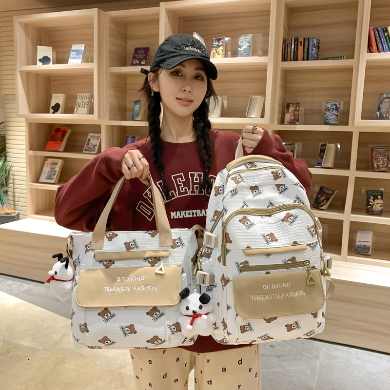 Large Capacity for Female Junior High Students, Casual Fashion Backpack with Unique Design, Niche School Bag