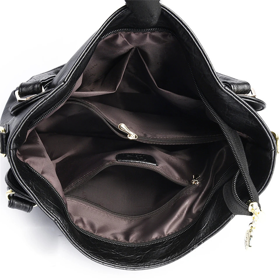 Genuine Soft Leather Tophandle Bags Female Handbags Women Shoulder Crossbody Tote Messanger Bag Large Capacity Sac A Main 251023