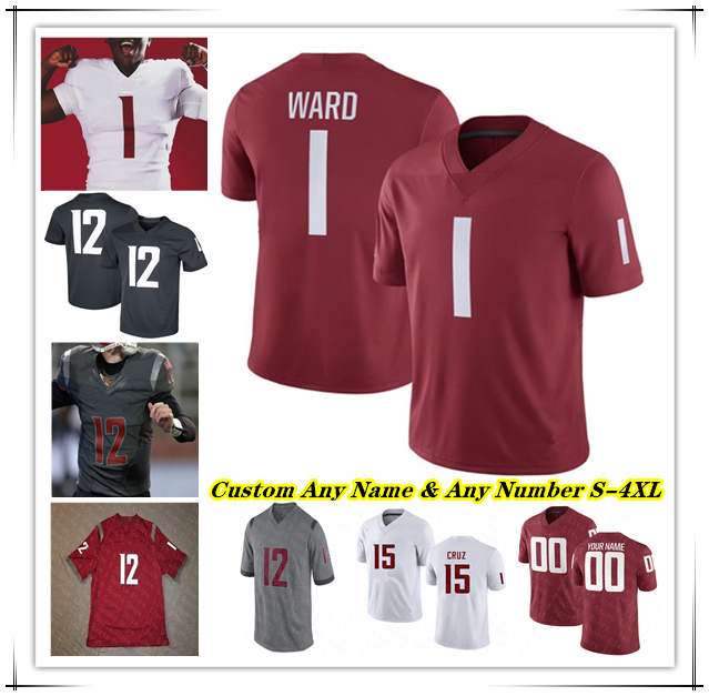 Zevi Eckhaus Jaxon Potter College Football Jersey Wsu Kirby Vorhees Leo Pulalasi Joshua Meredith Tony Freeman Isaac Terrell Parker McKenna Jeremiah Noga Johnson 4X