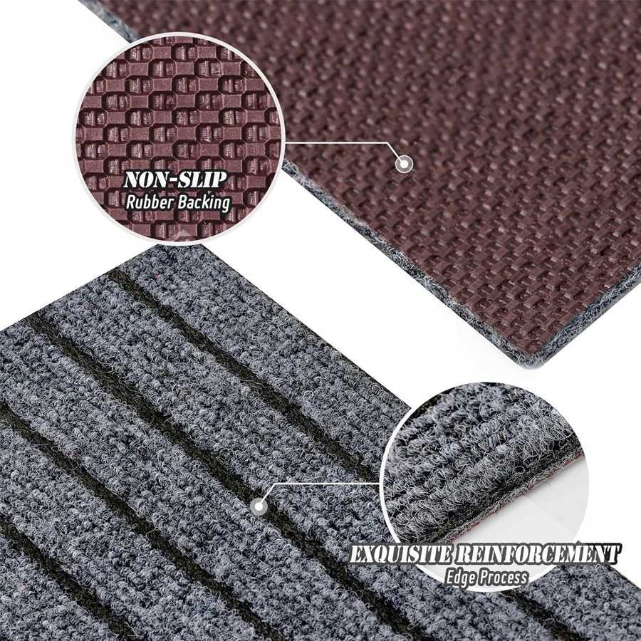 Striped rubber carpet door mat kitchen floor mat section door mat nonslip and waterproof easy to clean free to cut C251024