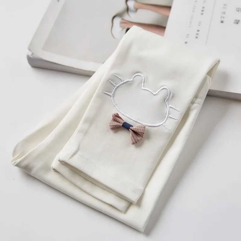 Baby Girl Pants Cartoon Cat Print Cotton Leggings Spring Autumn Childrens Skinny Pant Kid Long TrousersT251024
