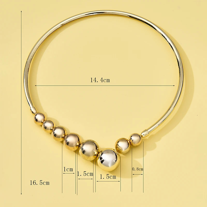 Advanced Simple Temperament Fashion Retro Round Bead Collarbone Chain Necklace For Women Korean Fashion Necklaces Jewelry Gifts 251016