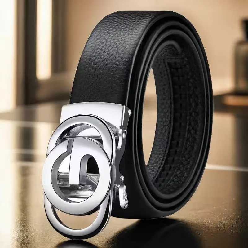 Mens fashionable business belts Genuine luxury brand metal alloy buckle belt High quality soft belt with casual pants jeans W251024