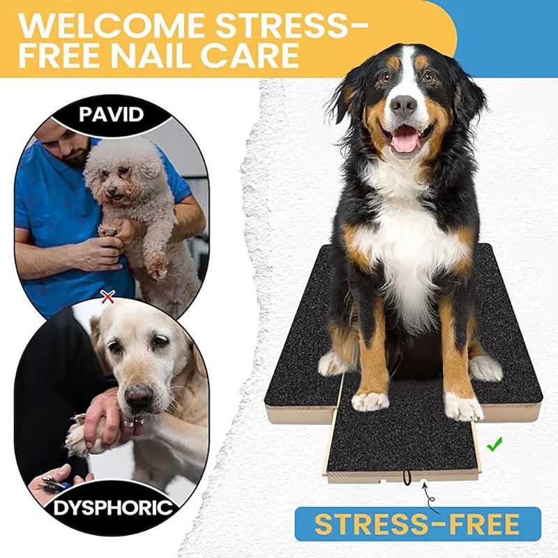 Pet Nail File Board Dog Paw Nail Scratch Pad Trimming Emery Sandpaper Filing Scratch board Polish Pads Z20251024