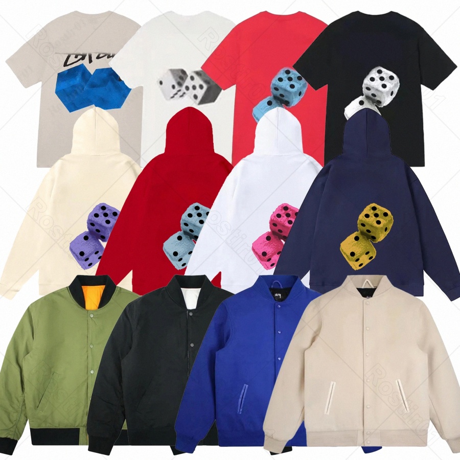 Designer stussyjacket hoodie for men black 8 ball mens hoodie Sweatshirt women street hoodies y2N7#