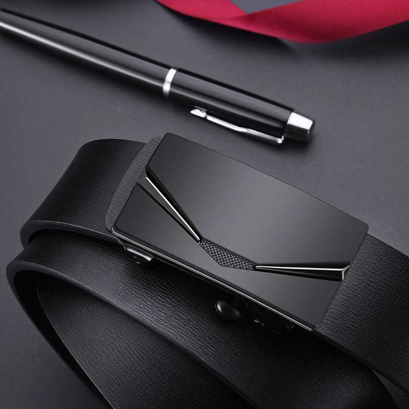Highquality Alloy Automatic Buckle Mens Belt New Style Design Mens Business Belt Fashion Father Boyfriend Gifts W251024