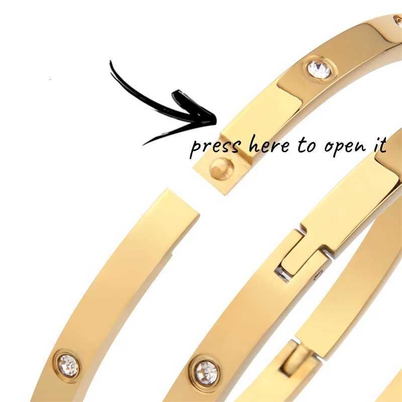 Stainless Steel Bracelets On Hand 6mm 4mm Bangles For Women Jewelry Lady Girl Womens Fashion Rhinestone Titanium Designer GiftsW251024