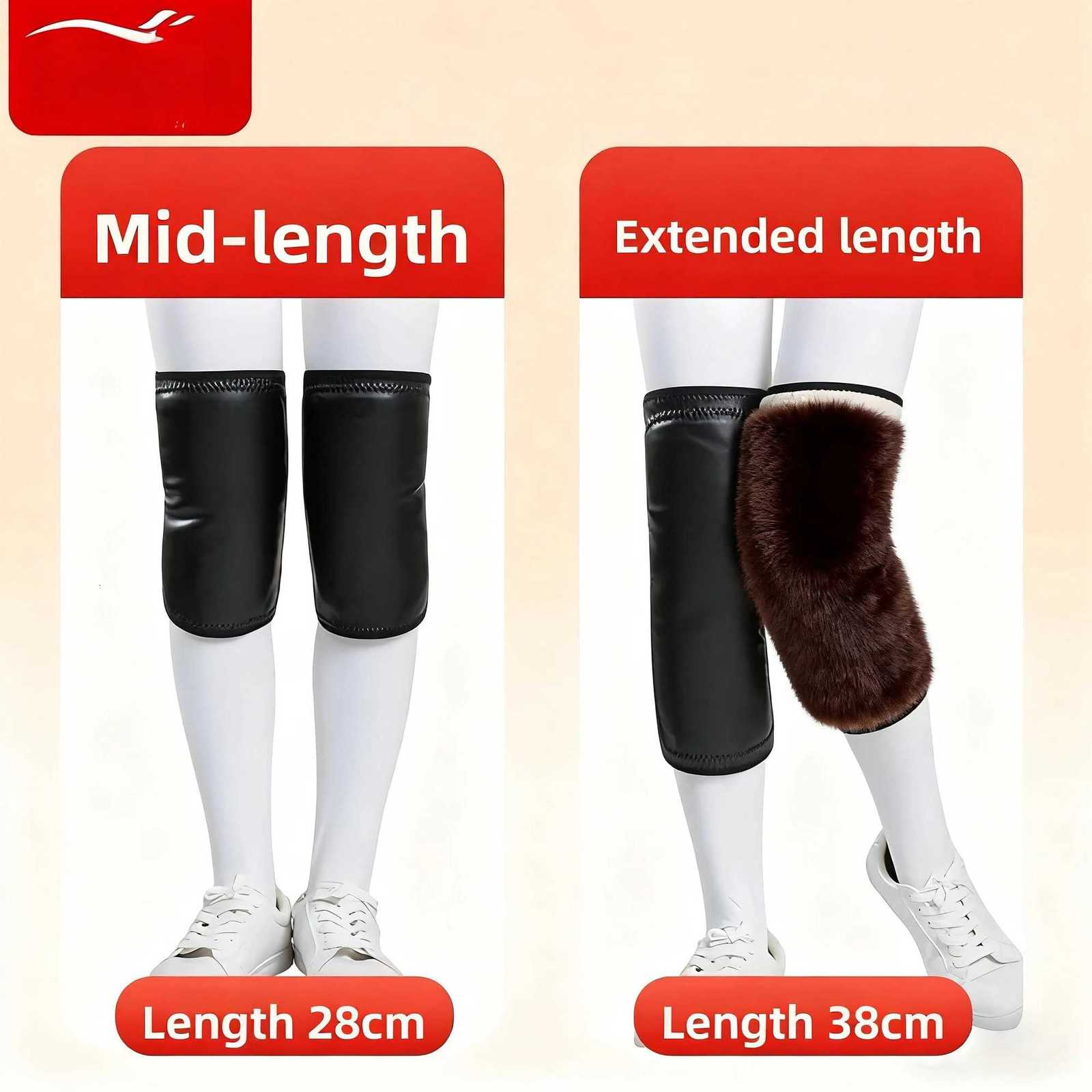 Motorcycle Thermal Knee Pads Windproof in Winter Suitable for both Men and Women with Arthritis Knee Pads for the ElderlyW251024