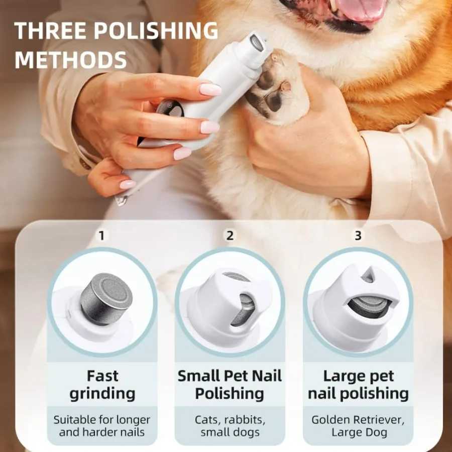 Cordless Electric Dog Paw Trimmer with Nail Grinder for Precise Grooming Low Noise Pet Grooming Kit Ideal for Trimming Nails H Z20251024