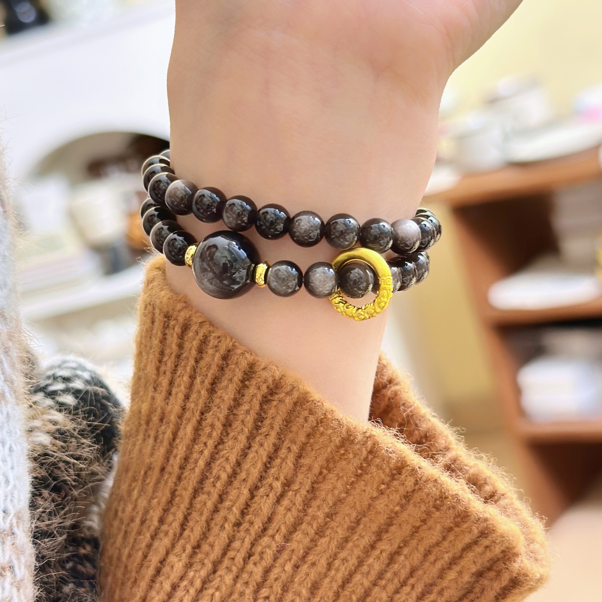 Elegant Double Layer Beaded Jewelry for Women: Unique Design Inspired by Traditional Art