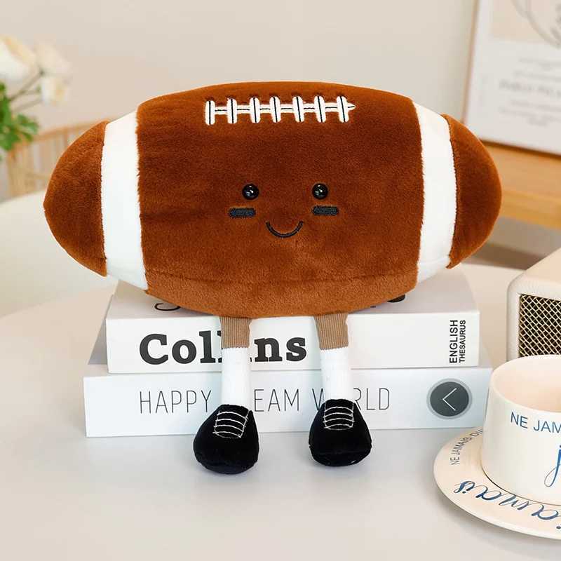 Volleyball American Football Plush Toy Soft Stuffed Rugby Ball Doll Home Decor Kids Accompany Pillow Birthday Gifts Plush Toys Z251024