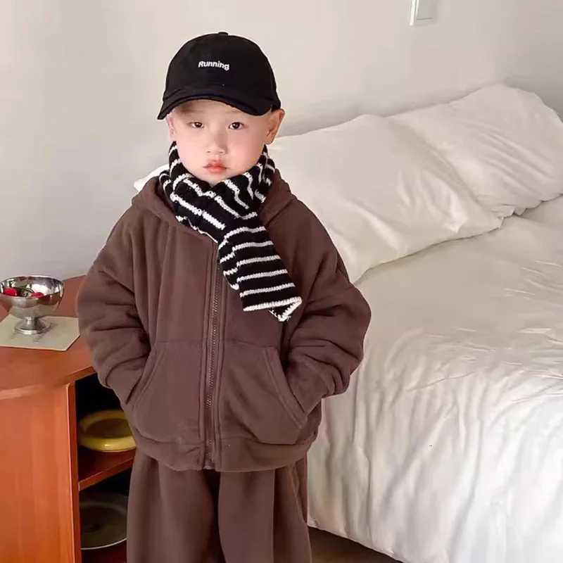 Autumn Winter 28Y Childrens Knit Gloves Hat Scarf 2 Pieces Sets Outdoor Windproof Warm Kids Hats and Caps Muffler for Boy GirlL251024