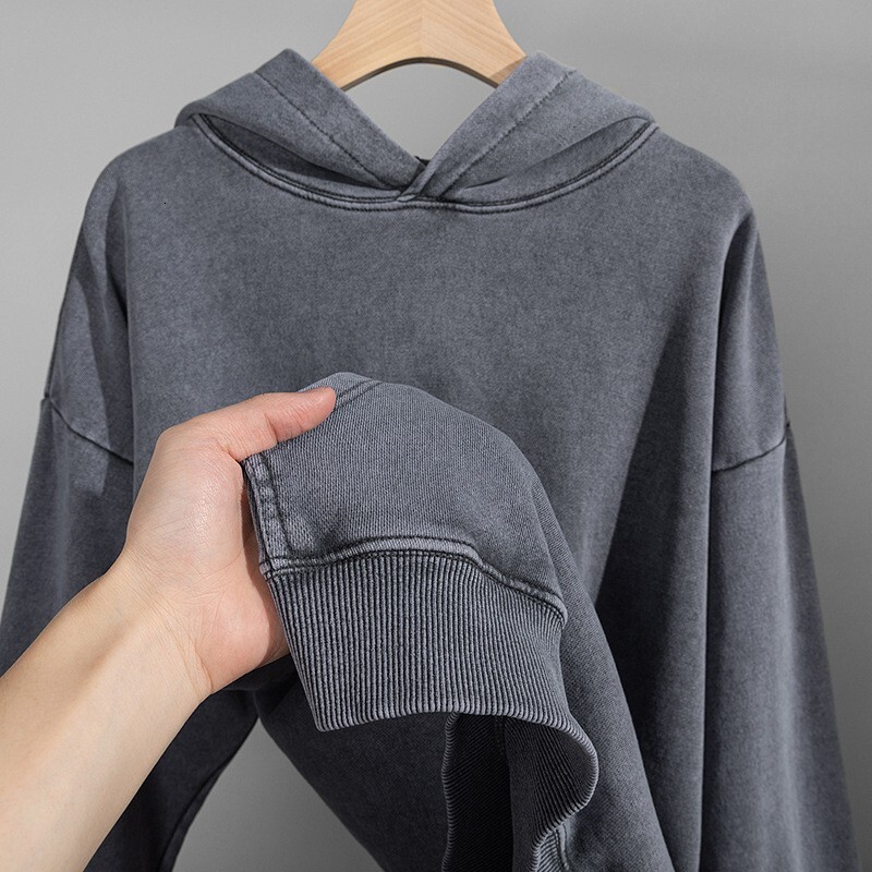 Factory Custom Washed Vintage Hoodie Designer Hoodie Jacket Tracksuit Men Polo Veste Coat For Men, Plus Size American Retro Style, Pure Cotton Batik W