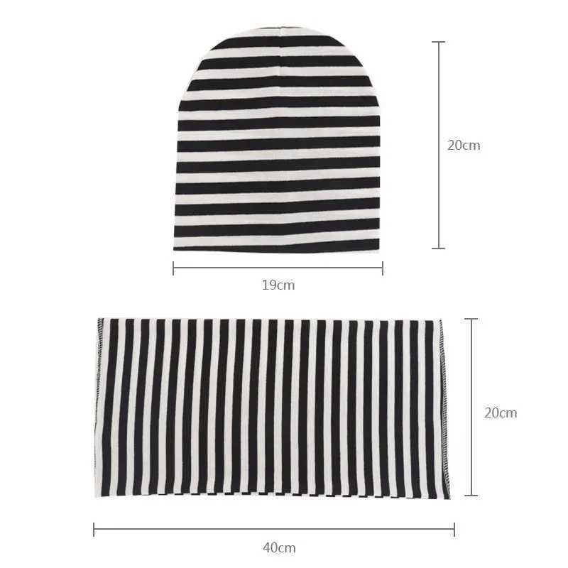 2Pcs Baby Beanie Hat Scarf Set Cotton Kids Cap for Girls Boys Elastic Candy Color Toddler Hat Kids Accessories Infant BonnetL251024