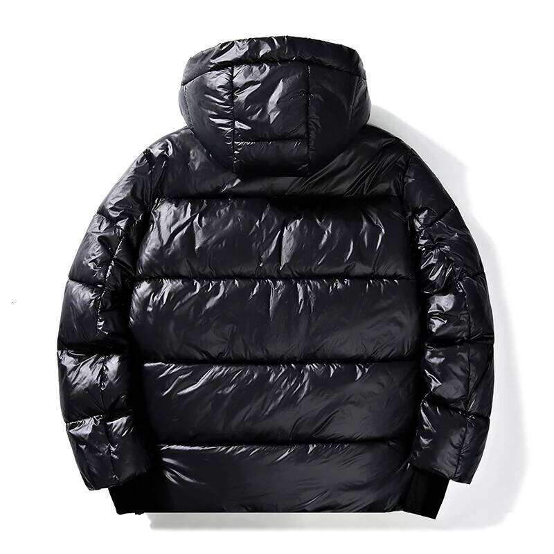Winter Jacket Men's Trendy Brand Black Gold Bright Waterproof Warm Parka Short Women's Casual Down Cotton Padded Coat