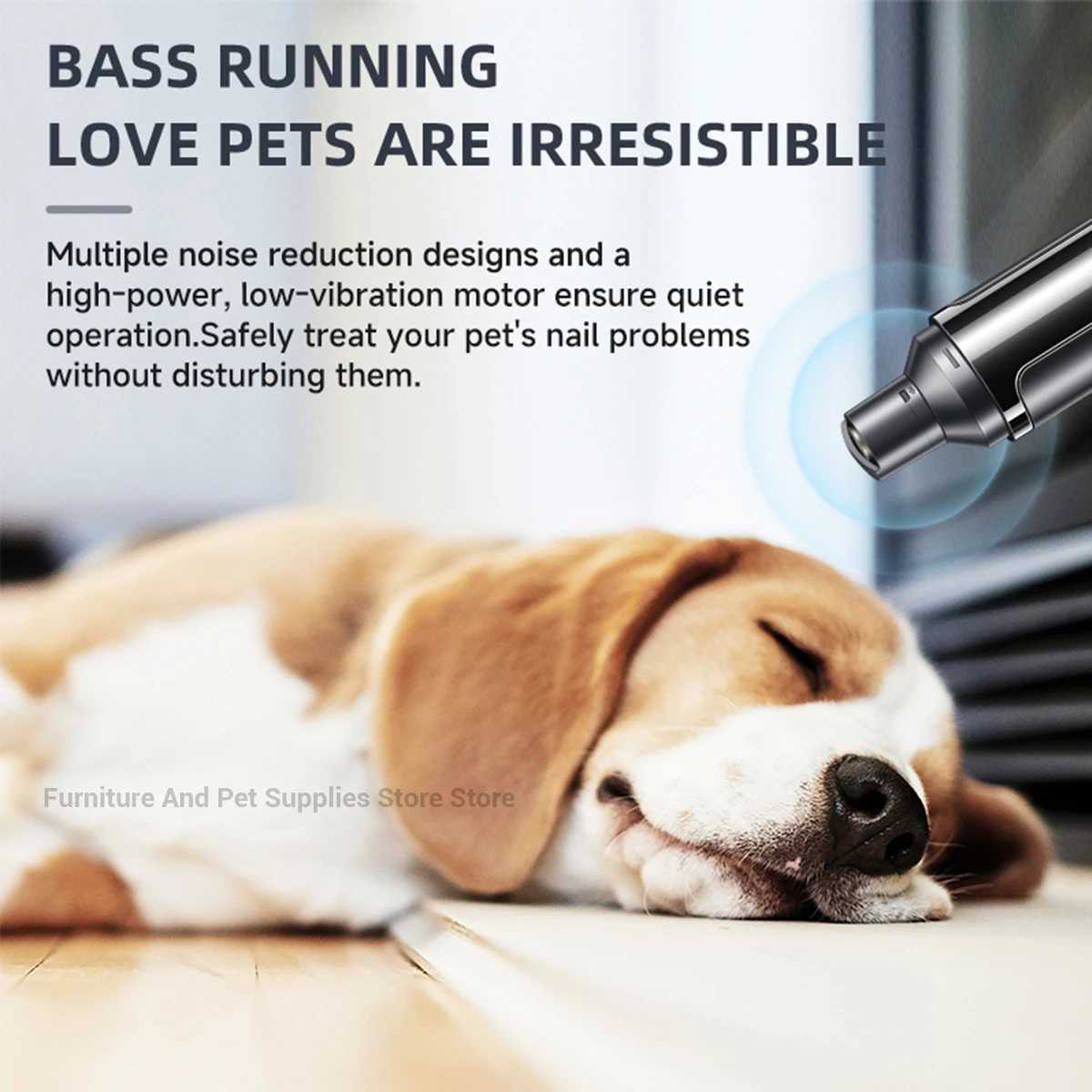 Electric Dog Nail Grinder Pet Nail Clipper USB Rechargeable Pet Nail Trimmers Painless with Polisher Wheel for SmallLarge Pets Z20251024