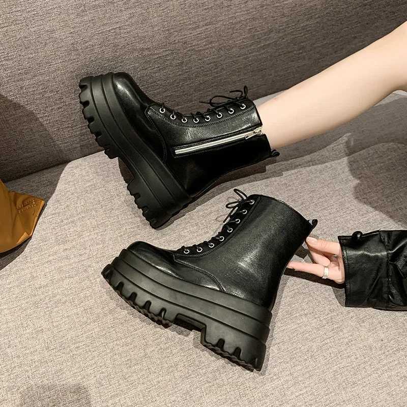 Style Fashionablecomfortable Short Boots for Heighteningslimming Thicksoled Womens Boots 9 Cm Catwalk Knight Boots for Women W251024