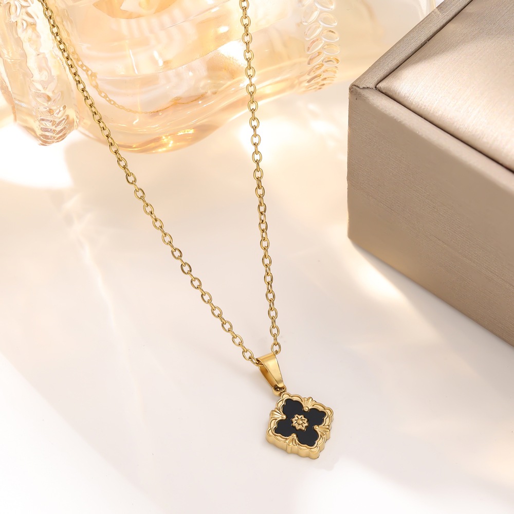 Designer Necklace For Women's Earrings Titanium Steel Colorful Earrings Necklace Bracelet Collection Personality Simple Style Luxury Fashion Neck