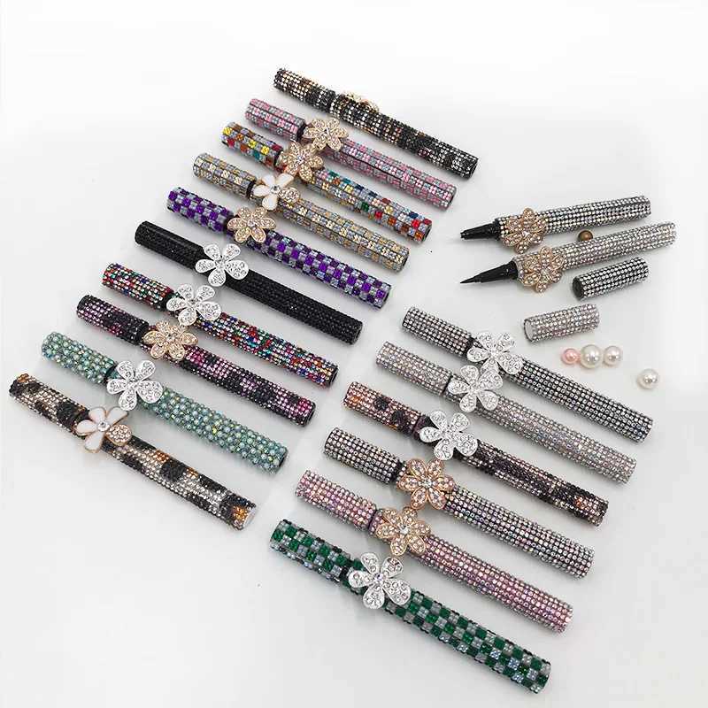 Super Sticky Eyeliner Glue Pen Diamond Flower Black Self Adhesive Eye Liner Glue Long LastingL251024